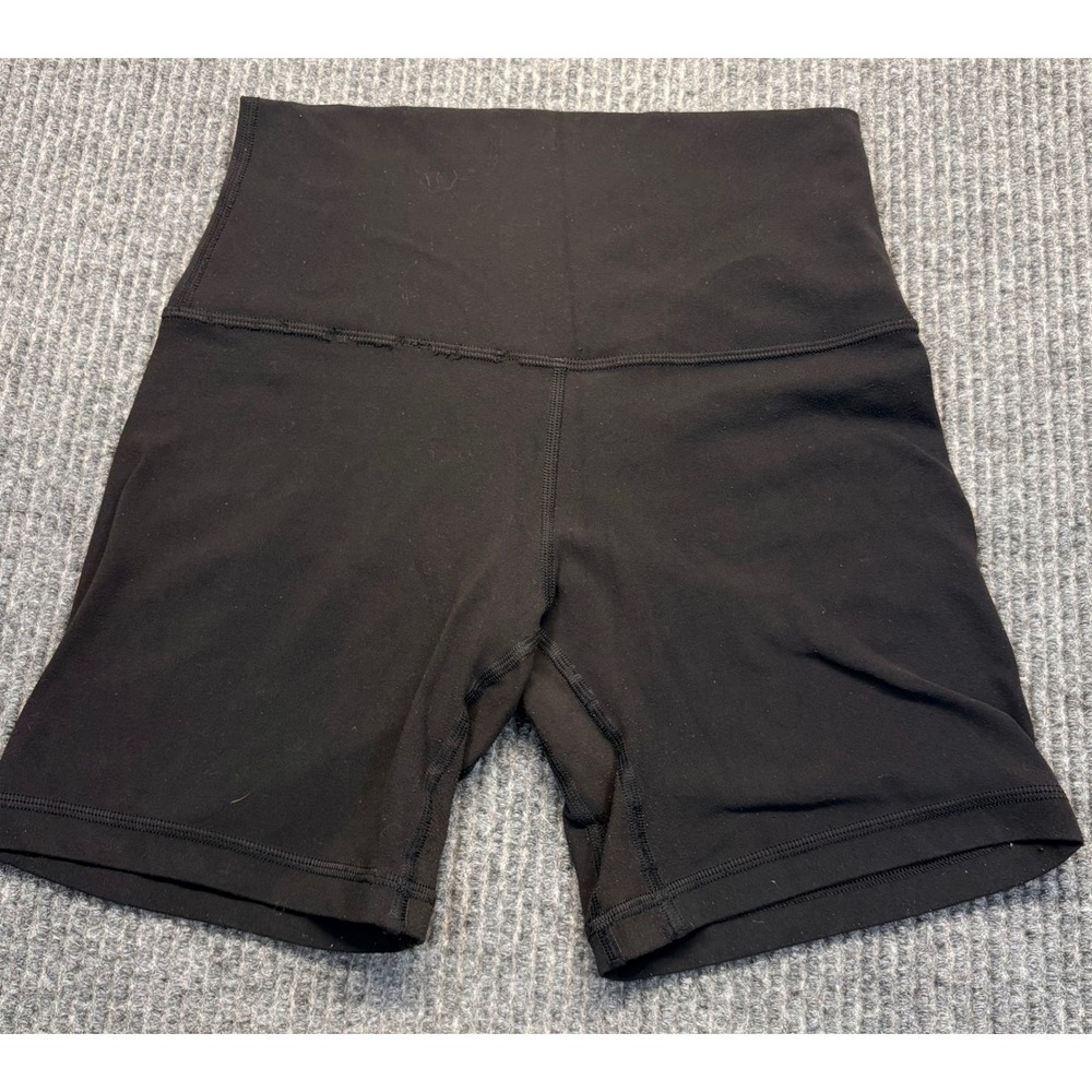Lululemon Align High-Rise Short 6 Black Nulu Biker Yoga Shorts Size 4